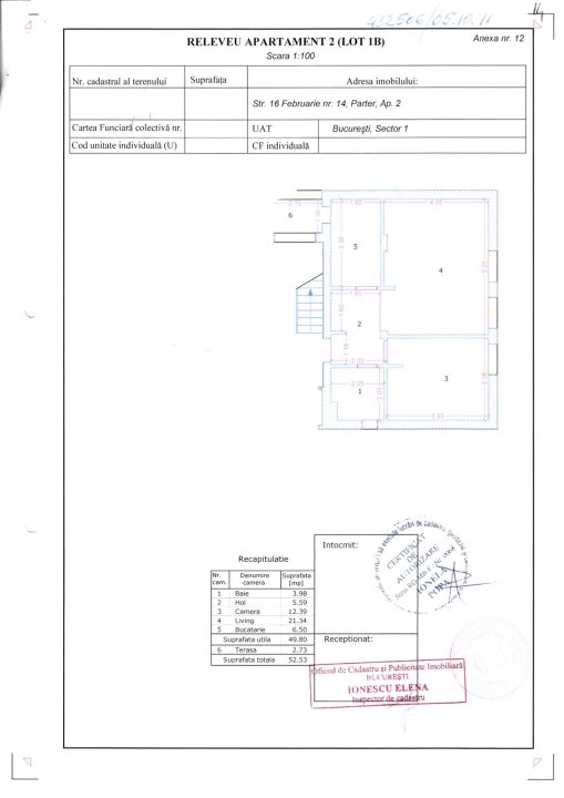 Bucurestii Noi , Apartament elegant,  2 camere, in vila, 53mp