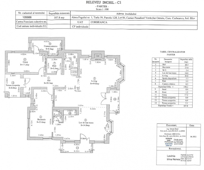 CORBEANCA-PARADISUL VERDE VILA P+E+M 507 MP, LOT 1095 MP 