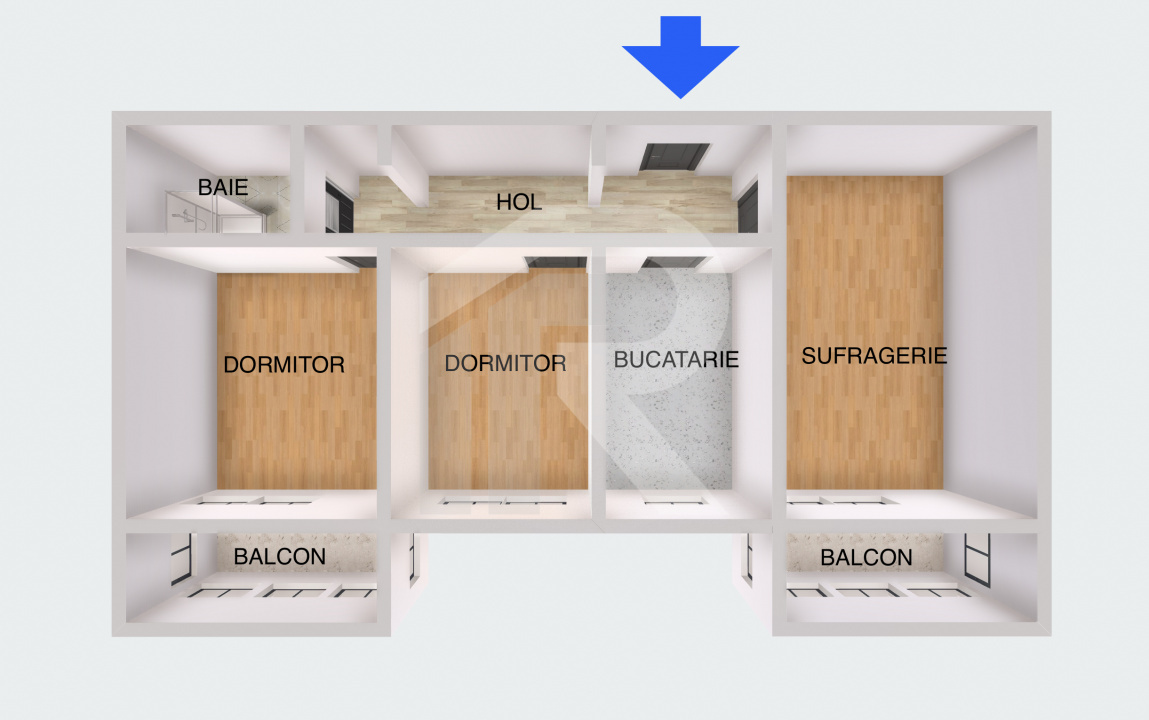 Lacul Tei – Teiul Doamnei, Etaj 3, 2 balcoane , Orientare VEST, Bloc reabilitat