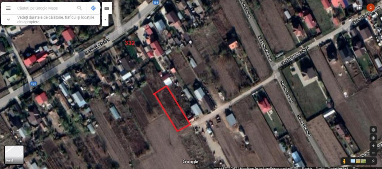 Teren 1000mp intravilan,  Moara Vlasiei, la 20min de Obor