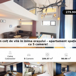 Un colț de vilă în inima orașului – apartament spațios cu 5 camere!